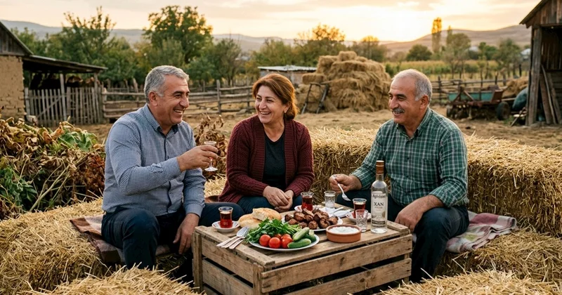 Dostlar fermada içib dava saldılar Əlini arvadımın çiyninə qoymuşdu
