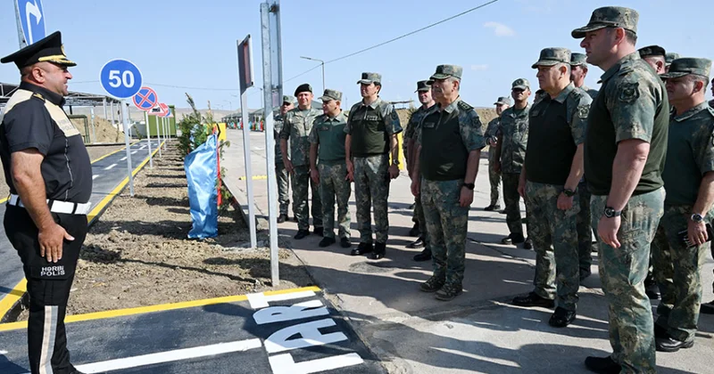Müdafiə Nazirliyinin rəhbərliyi hərbi polis idarəsinin ƏİK bölüyünün ön əməliyyat bazasında olub