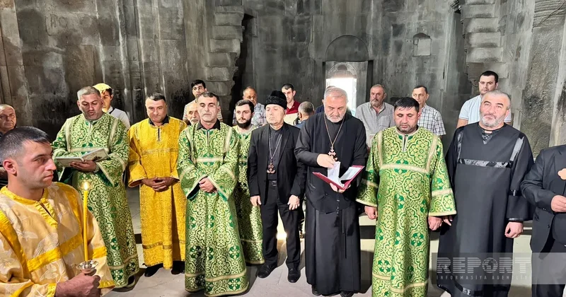 Члены Албано удинской христианской религиозной общины совершили визит в монастырь Гянджасар