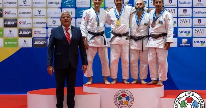Daha üç cüdoçumuz veteranlar arasında medal qazandı