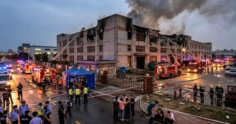 Пожар в Китае: восемь погибших