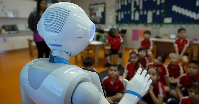 Texnologiya ilə təhsilin kəsişməsi: Robot müəllimlər