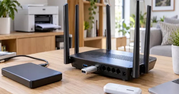 Routerdəki USB girişi nə üçündür?