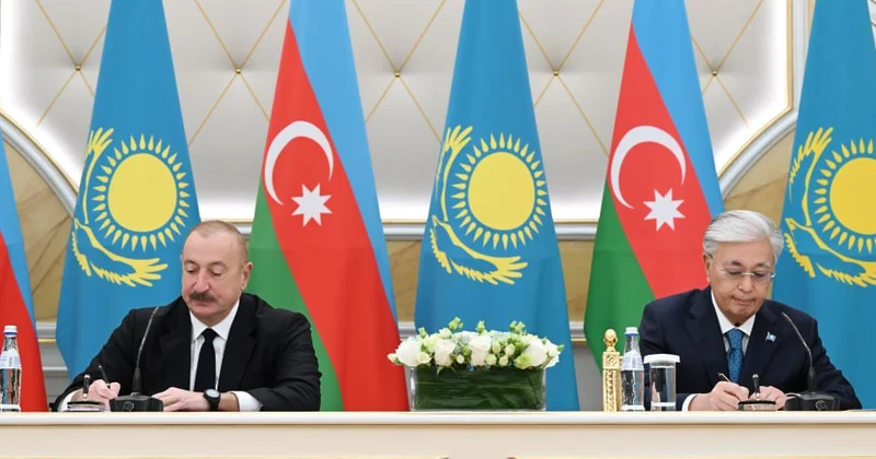 Azərbaycanla Qazaxıstan arasında bir sıra sənədlər imzalandı
