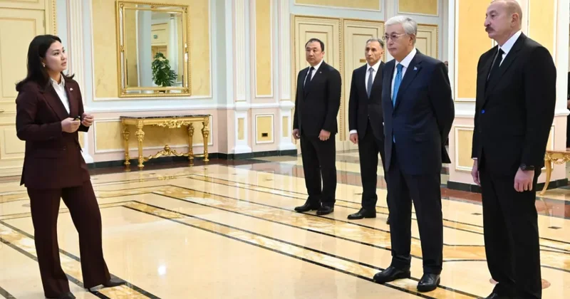 Токаеву и Алиеву презентовали проект Развитие Среднего коридора ФОТО
