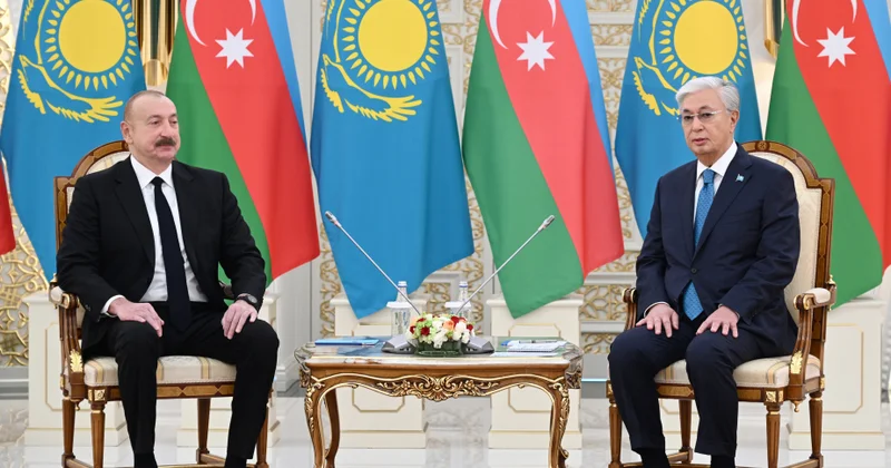 Astanada Azərbaycan Prezidenti İlham Əliyevin Qazaxıstan Prezidenti Kasım Jomart Tokayev ilə təkbətək görüşü olub