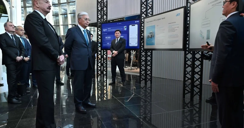 İlham Əliyev və Kasım Jomart Tokayev Astanada Alem.ai Beynəlxalq Süni İntellekt Mərkəzində olublar