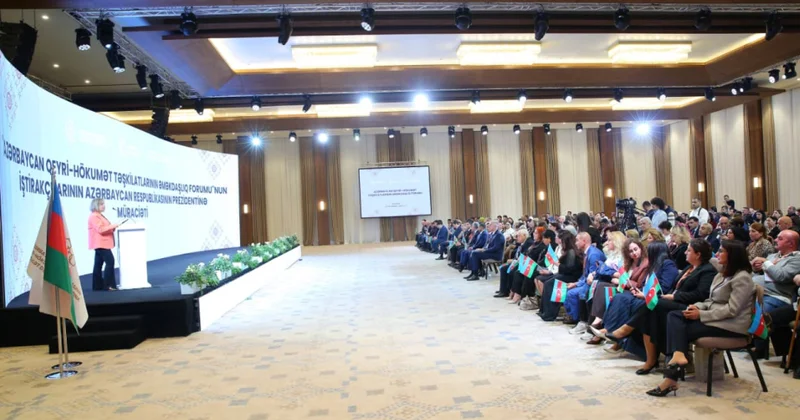 Azərbaycan QHT lərinin Əməkdaşlıq Forumunun iştirakçıları Prezident İlham Əliyevə müraciət ünvanlayıblar