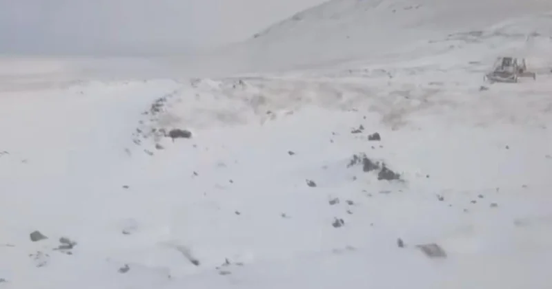 Снегопад в Лачине (ФОТО)