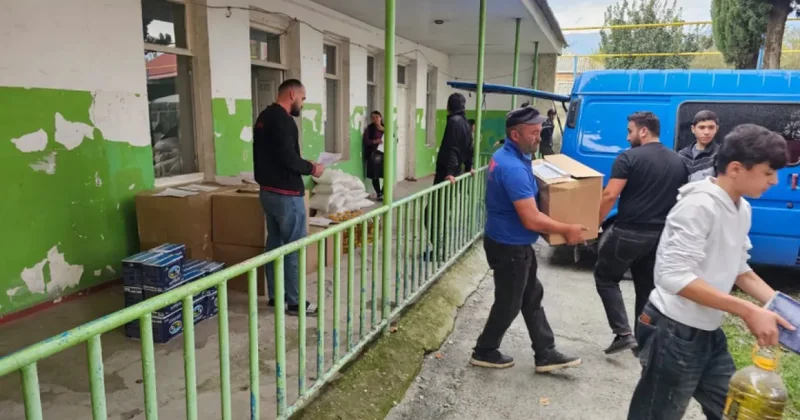 Фонд поддержки азербайджанской диаспоры направил гумпомощь в Лагодехи ФОТО