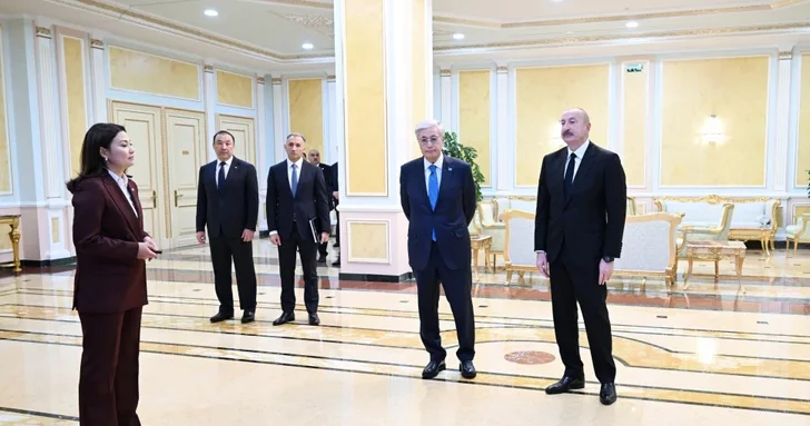 Президенты Азербайджана и Казахстана презентовали совместный проект