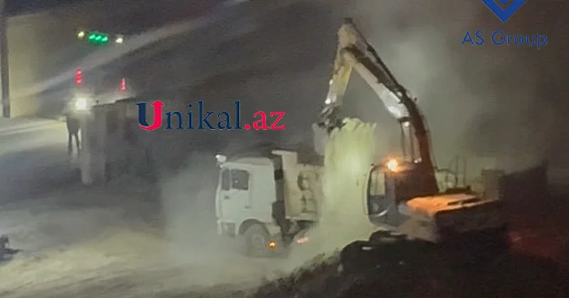 AS Group gecə Bakıda tikinti aparır Sakinlər yata bilmir (VİDEO)