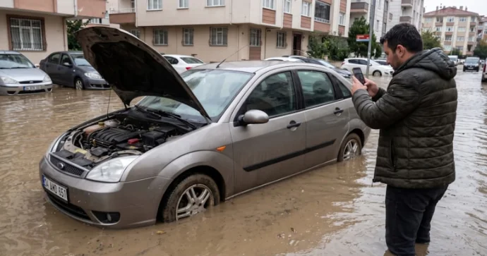 Su altında qalan avtomobildə gizli təhlükə: Sürücülərə XƏBƏRDARLIQ