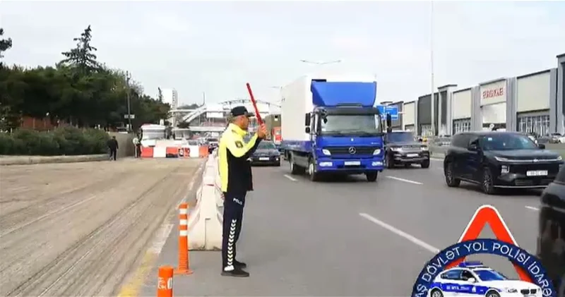 На трассе Губа Баку ограничили движение в направлении Сулутепе ВИДЕО