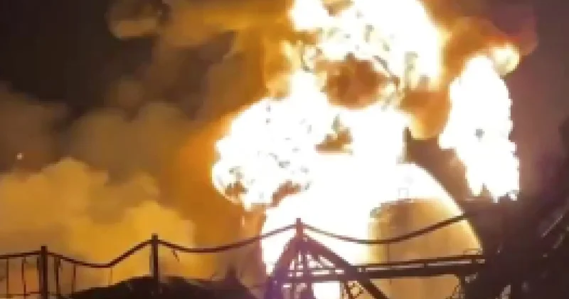 Вот так горел терминал под Ростовом. Минус восемь резервуаров фото; видео