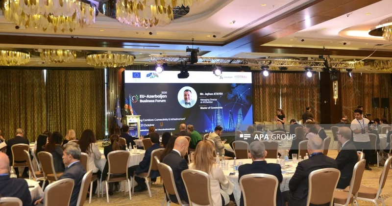 Bakıda Azərbaycan Avropa İttifaqı Biznes Forumu keçirilir FOTO