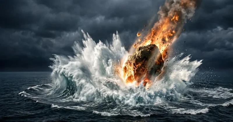 Asteroid dənizdə 30 mərtəbli bina boyda sunami YARADIB