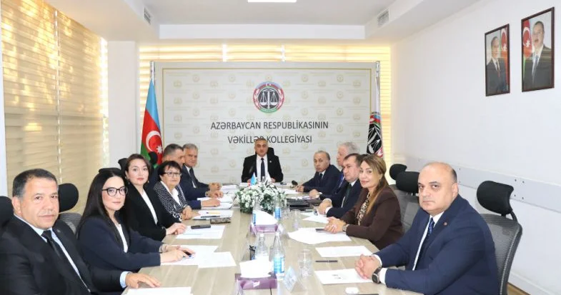 Vəkillər Kollegiyası Rəyasət Heyətinin iclası keçirildi Bir sıra qərarlar qəbul olundu KONKRET