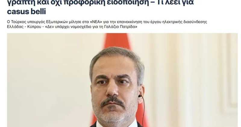 Hakan Fidan “Great Sea Interconnector” layihəsinə alternativ təklif edib