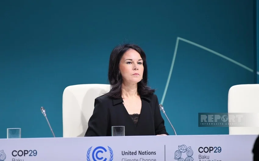 Almaniya XİN rəhbəri: Avropa iqlim gündəliyində uğur qazanmaq üçün COP29da fəal işləyirik