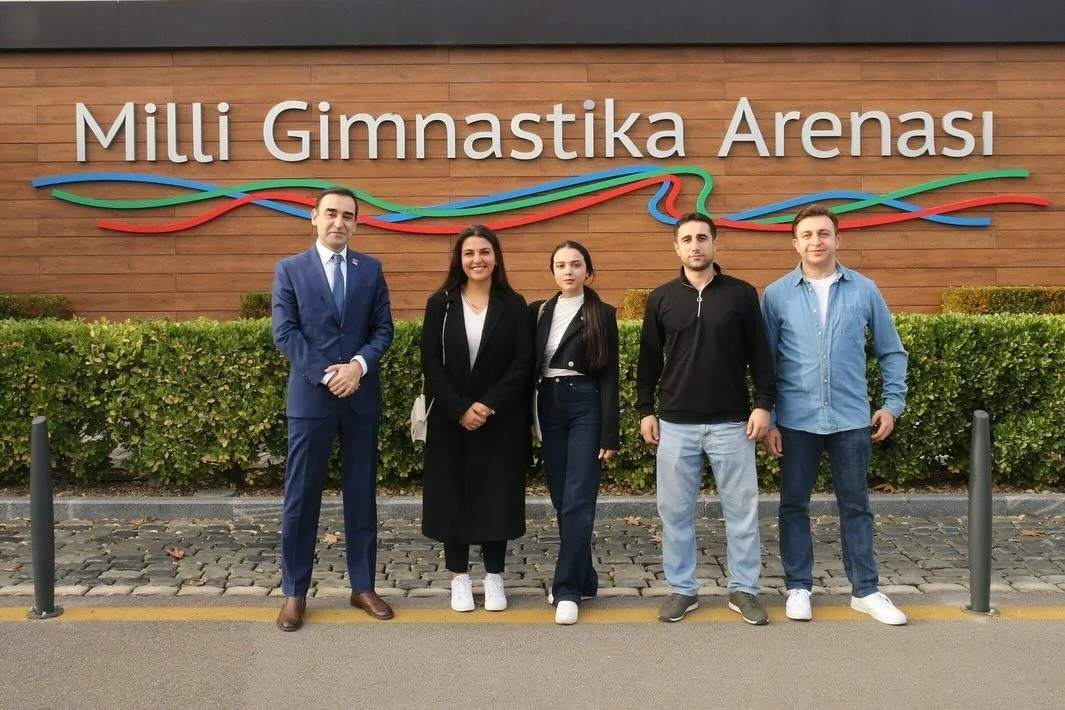 Milli Gimnastika Arenasından Yusuf Dikeçə videozəng FOTO İdman və Biz