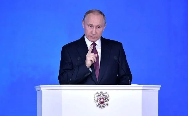 Putin xalqa müraciət etdi VİDEO