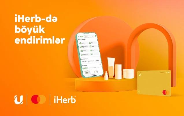 “Unibank” Mastercard kartınla iHerbdən 30 %lik endirim qazan!