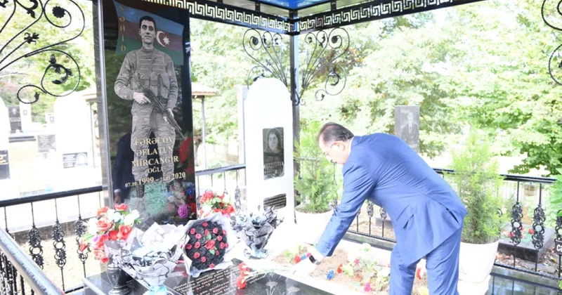 Taleh Qaraşov şəhidin anım günündə iştirak edib FOTOLAR