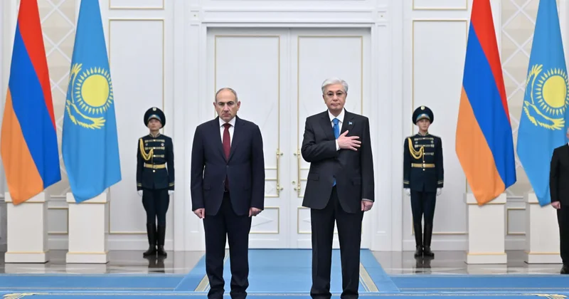 Токаев и Пашинян начали встречу в Астане Minval Politika