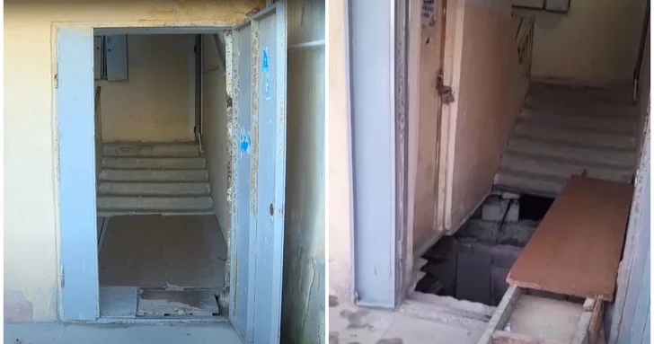 Жильцы дома в Хырдалане больше года вынуждены ходить по импровизированному настилу из досок