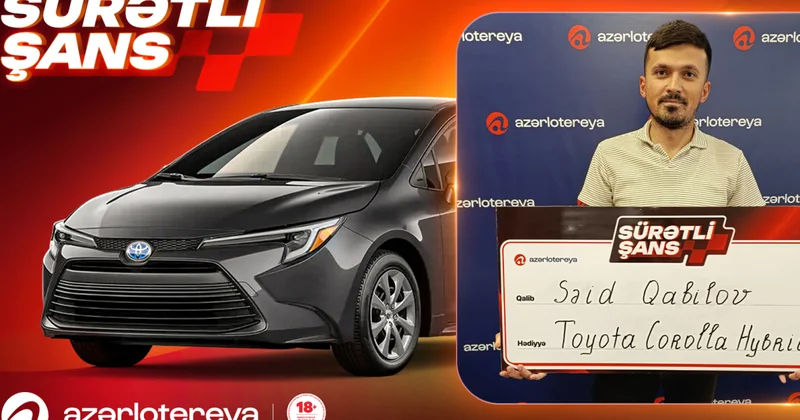 В лотерее Sürətli Şans от Azərlotereya два участника выиграли автомобили Toyota Corolla