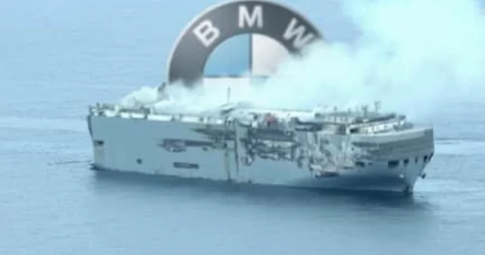 Gəmi yanğınının səbəbi elektromobil imiş