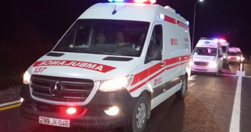 Hacıqabulda qəza oldu 4 yaralı var