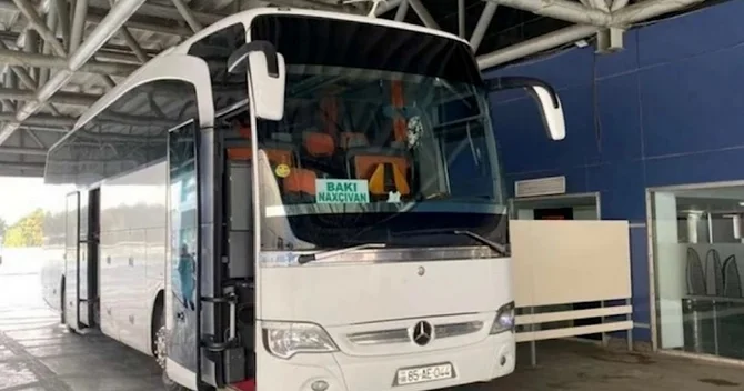 Naxçıvan Bakı avtobus reysində yük problemi Sərnişinlərdən ŞİKAYƏT