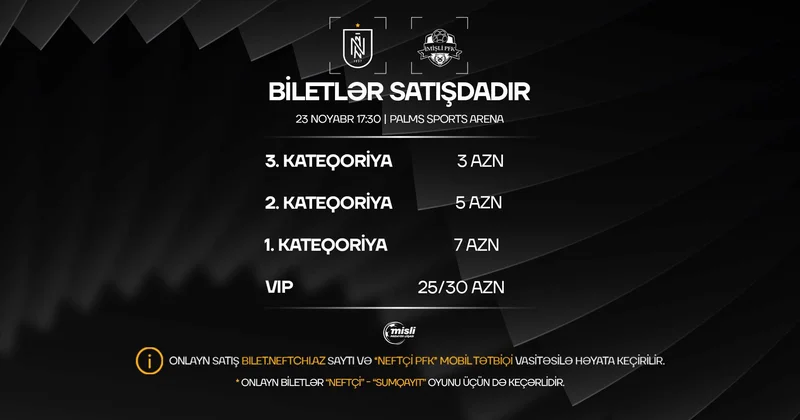 “Neftçi” azarkeşini yanında görmək istəyir: bir bilet al, iki oyuna bax!