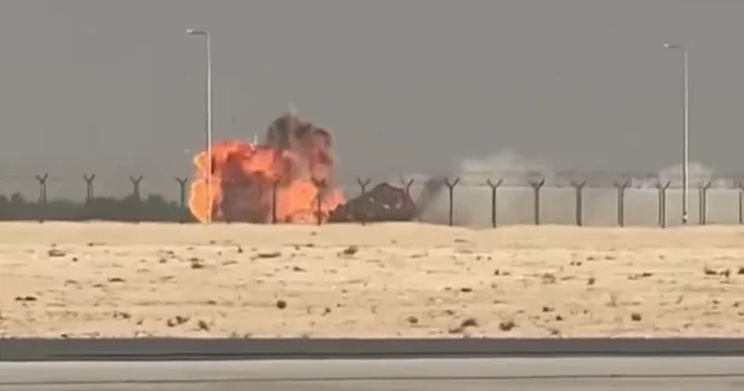 Dubayda Azərbaycan nazir müavinlərinin iştirak etdiyi aviaşouda Hindistan qırıcısı qəzaya uğrayıb