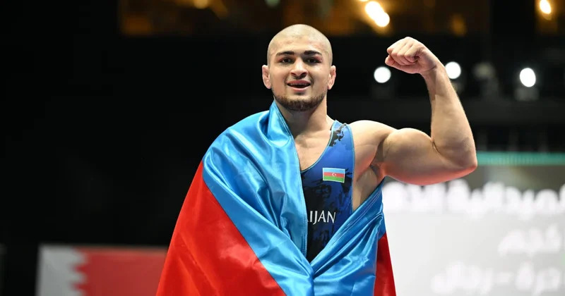 Azərbaycan güləşçisi İslam Oyunlarında qızıl medal qazanıb