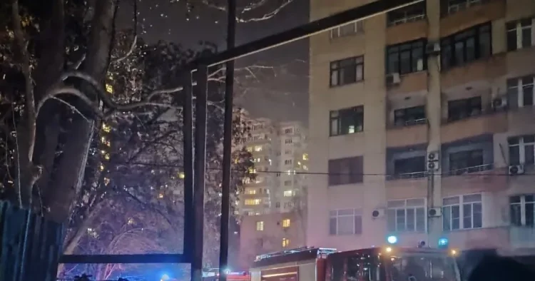 Yasamalda yeni tikili binada YANĞIN