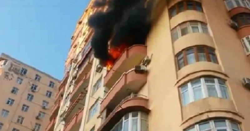 Bakıda yaşayış binasında yanğın baş verib, polis əraziyə cəlb edilib YENİLƏNİB