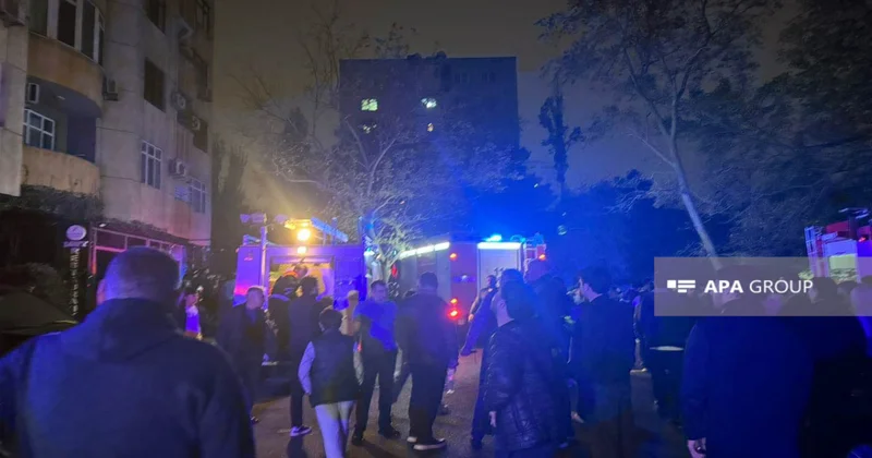 FHN: Yanğın yaşayış binasının elektrik şaxtasında baş verib