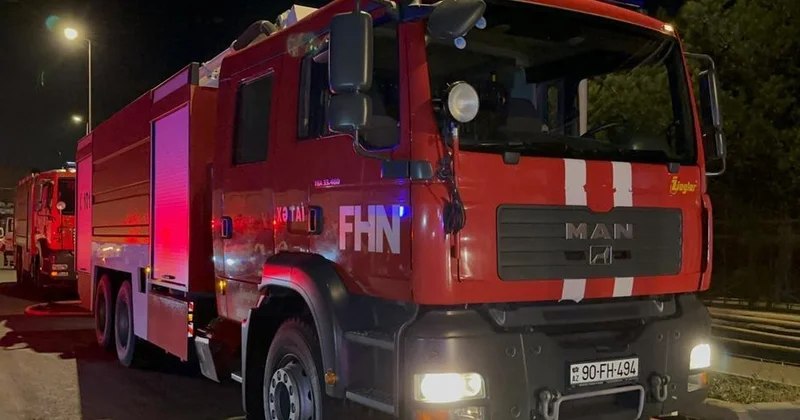 Bakıda güclü yanğın DİN məlumat yaydı