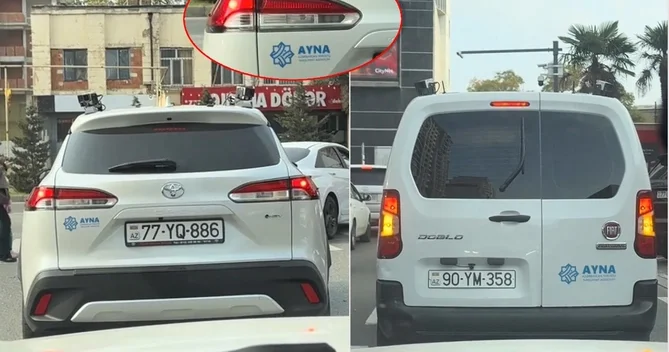 Bakıda AYNA nın xüsusi avtomobilləri sürücüləri CƏRİMƏLƏYİR RƏSMİ