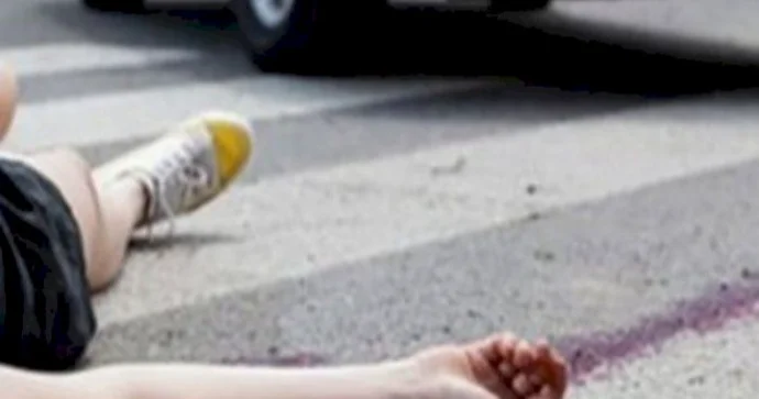 Sərxoş polis keçiddən keçən qadını vurub hadisə yerindən qaçdı FOTO