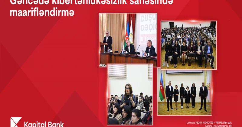 Kapital Bank Gəncədə kibertəhlükəsizlik mövzusunda təlimlər keçirib