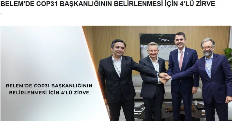 Belemdə Azərbaycanın iştirakı ilə COP31 də sədrlik məsələsi müzakirə olunub