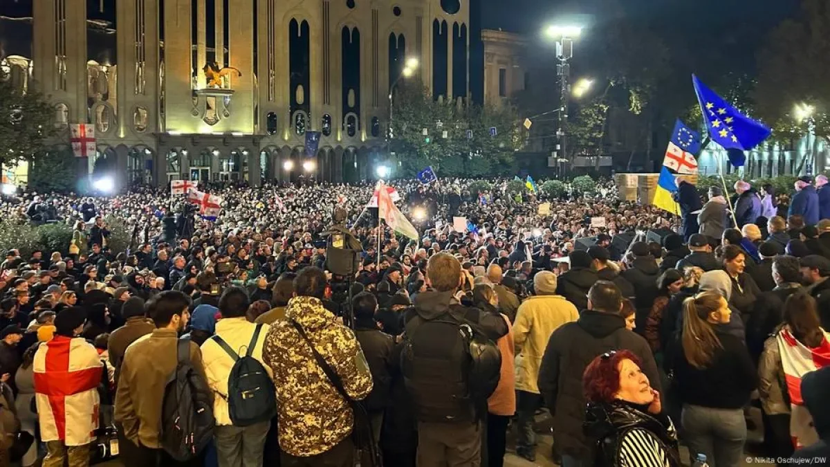 Тблиси вышел на очередной антиправительственный митинг