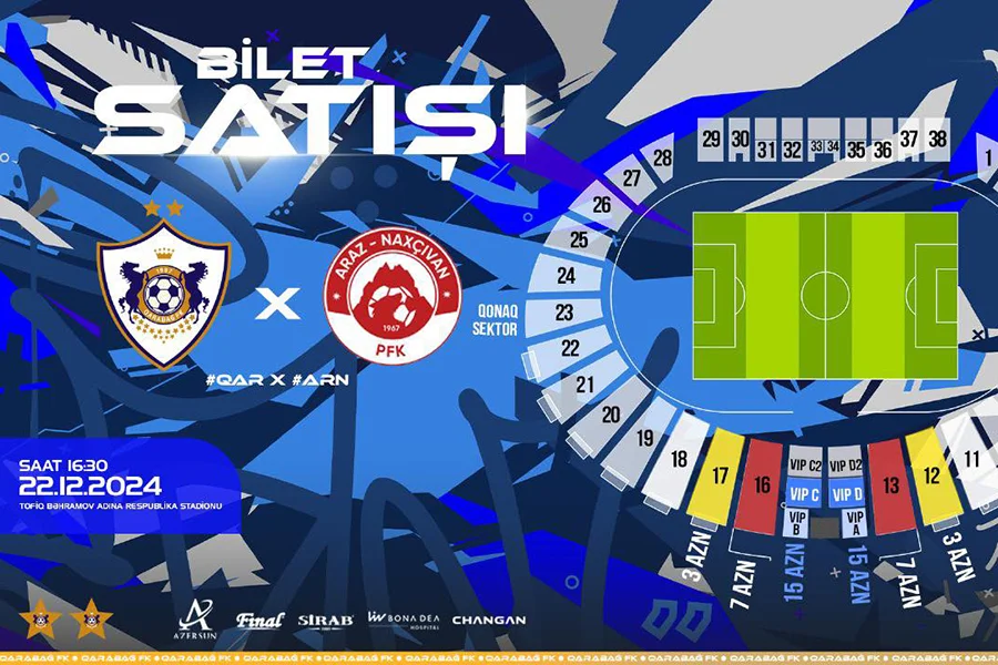 Qarabağın oyununun biletləri satışda