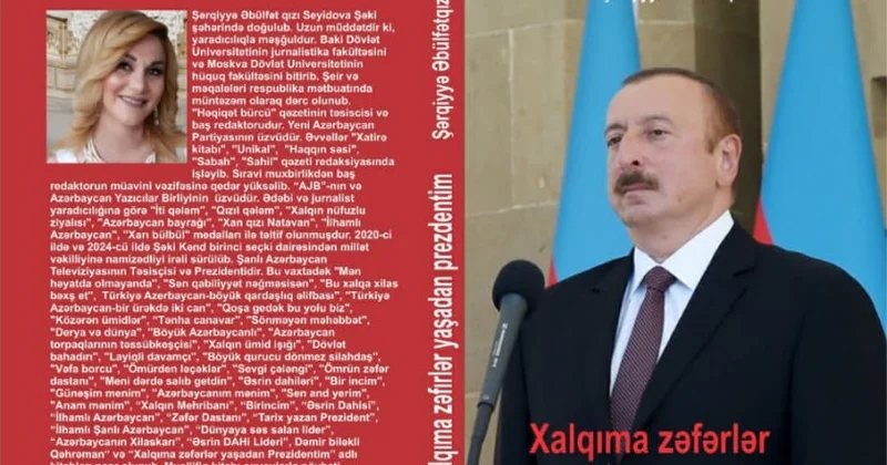 Xalqıma zəfərlər yaşadan prezidentim kitabının təqdimat mərasimi keçiriləcək