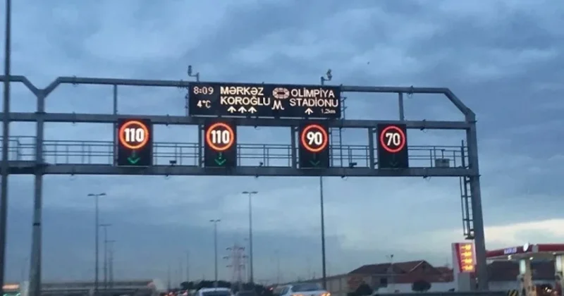 Zığ dairəsi Hava Limanı yolunda sürət həddi endirilib