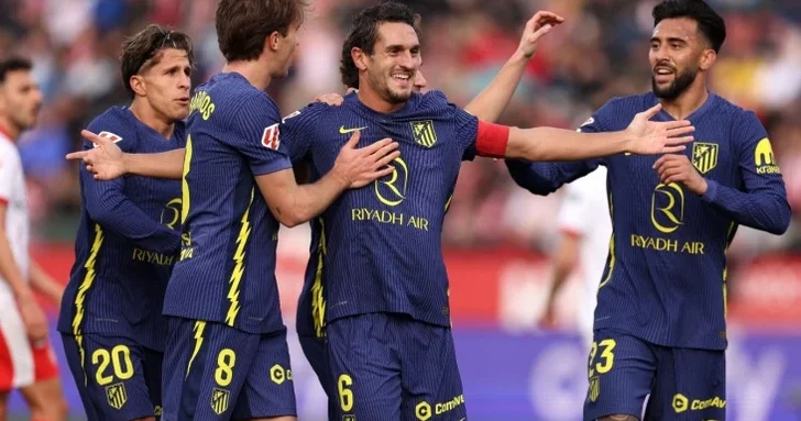 Мадридский Атлетико победил Жирону в матче Ла Лиги и вышел на третье место в таблице